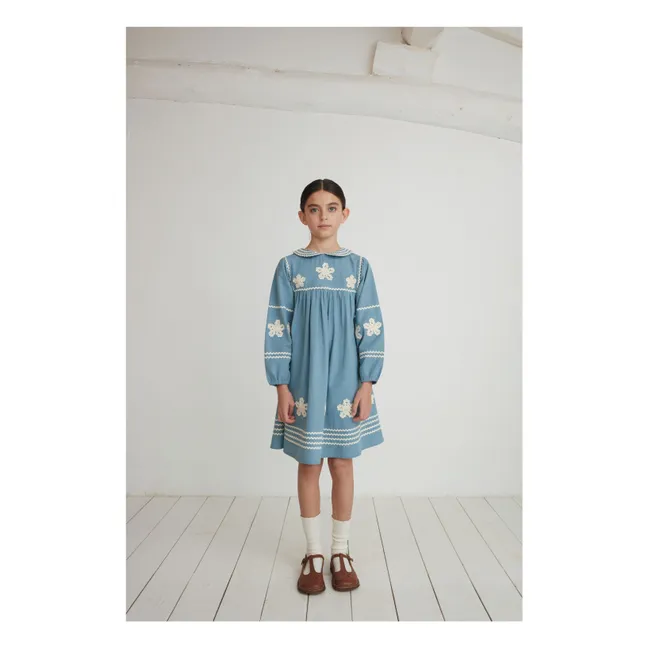 Robe Inga Coton Bio | Bleu