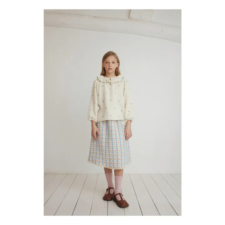 Blusa de algodón orgánico Lilly | Crudo- Imagen del producto n°1