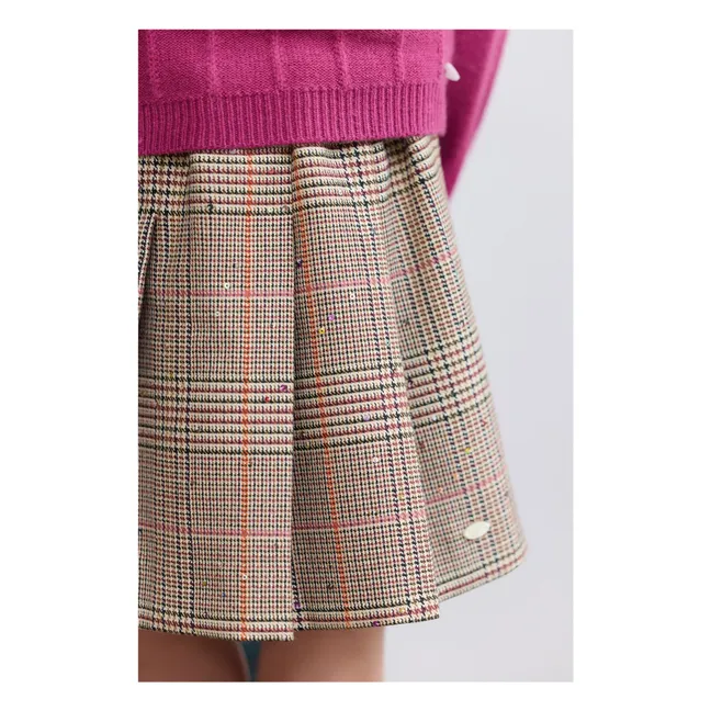 Jupe Carreaux | Beige