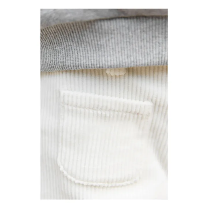 Pantalon Velours Côtelé Poches Devant | Nacre- Image produit n°7