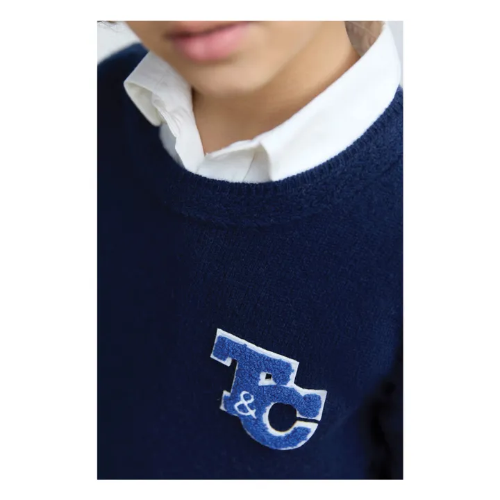 Jersey Robot de lana | Azul Marino- Imagen del producto n°6