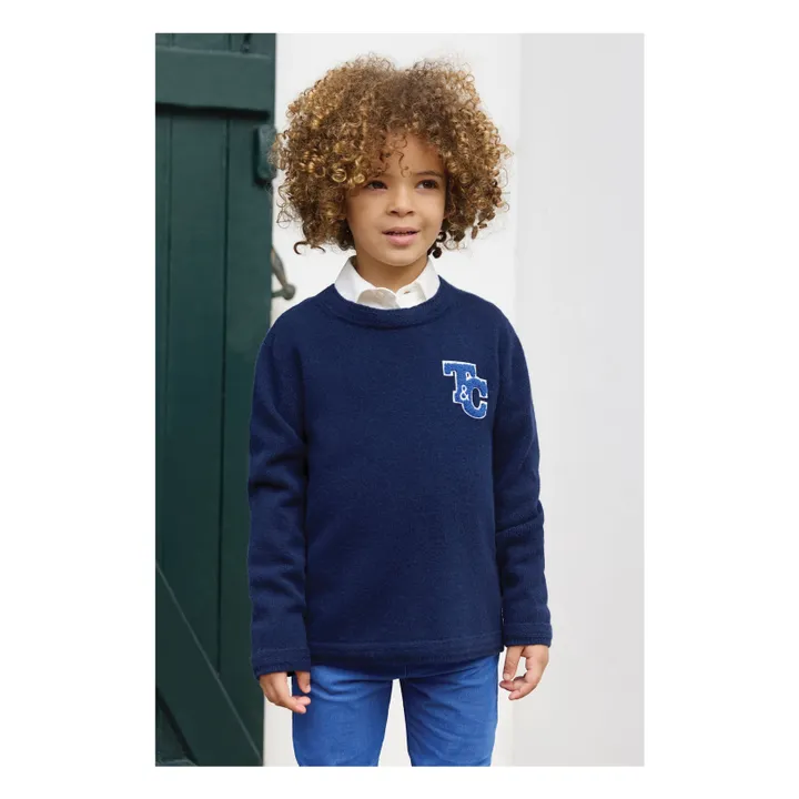 Jersey Robot de lana | Azul Marino- Imagen del producto n°3