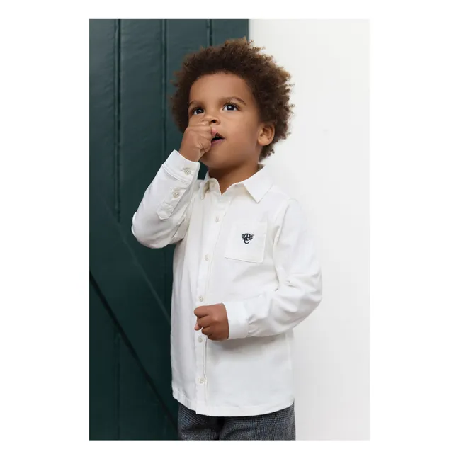 Camisa con bolsillo bordado | Nácar