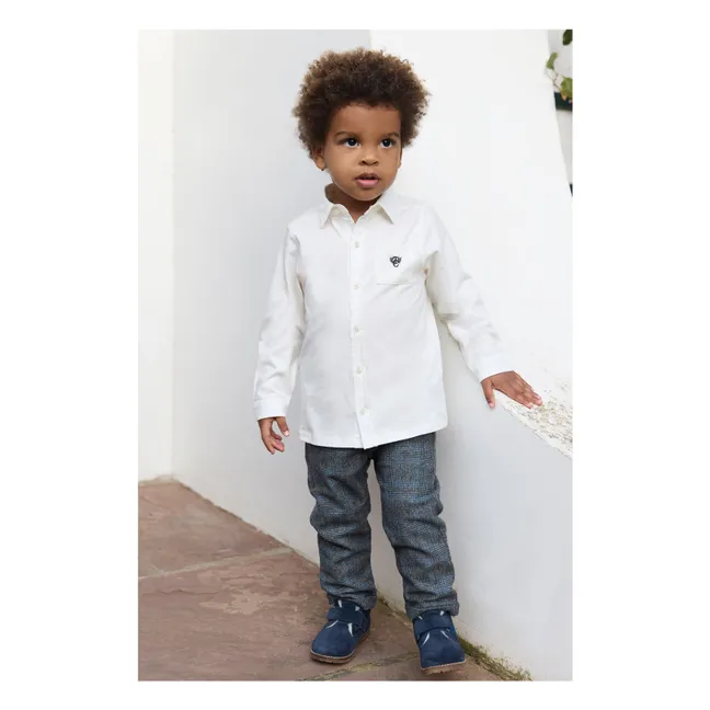 Camisa con bolsillo bordado | Nácar