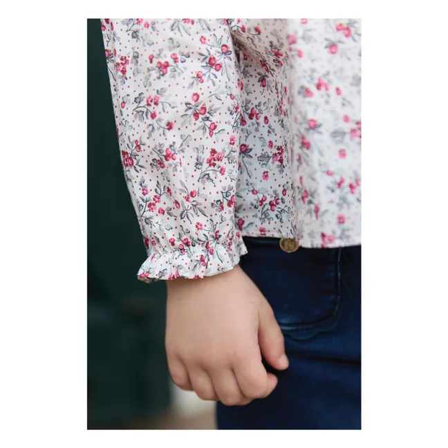 Blouse Fleurie | Nacre