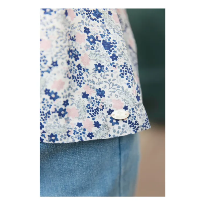 Blouse Volants | Bleu- Image produit n°6