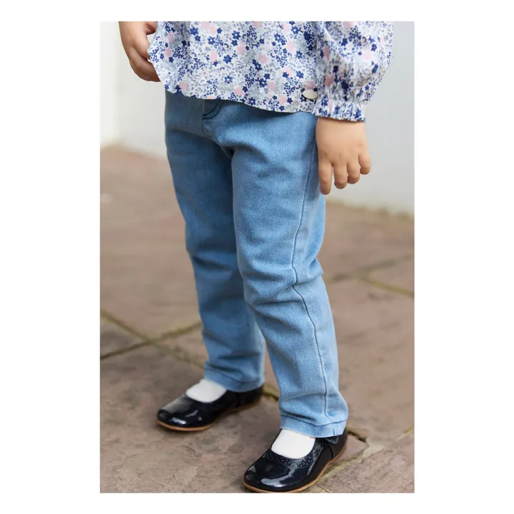 Blouse Volants | Bleu- Image produit n°7