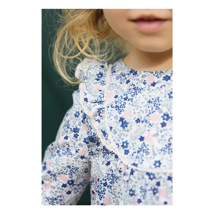 Blouse Volants | Bleu- Image produit n°4