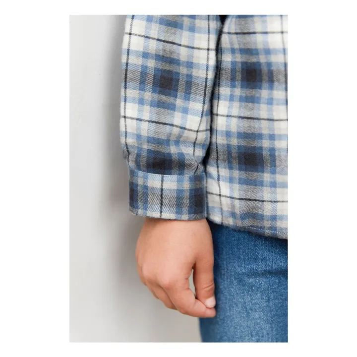 Chemise Carreaux | Bleu- Image produit n°6