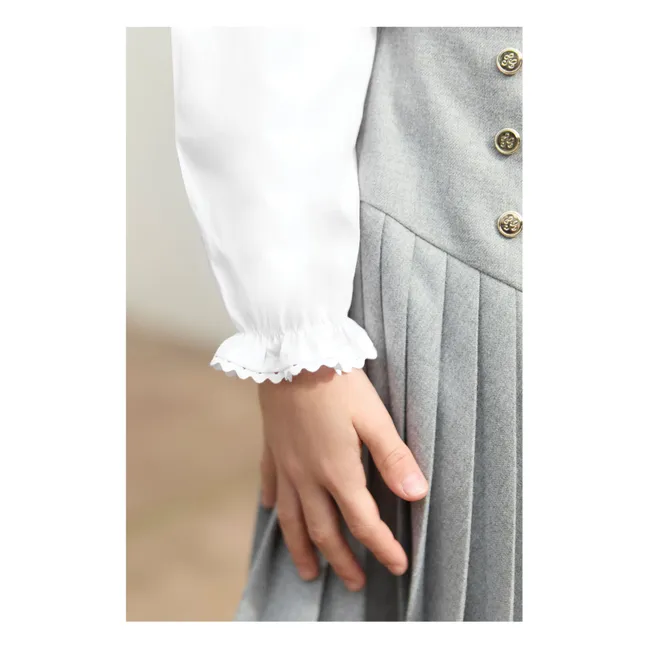 Chemise Col Claudine | Blanc