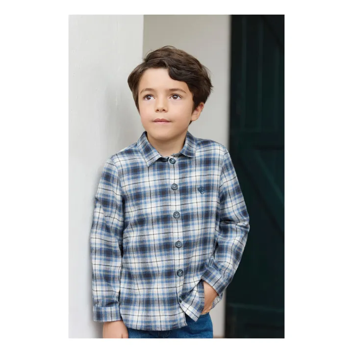 Chemise Carreaux | Bleu- Image produit n°3