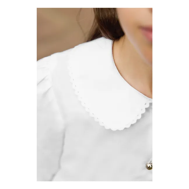 Chemise Col Claudine | Blanc