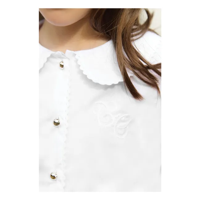 Chemise Col Claudine | Blanc