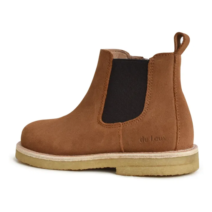 Boots Du Cos Suède | Cognac- Image produit n°1