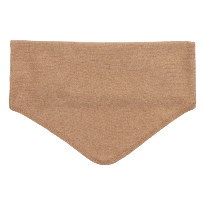 Bandana Agatha Laine Extra Fine Recyclée | Camel- Image produit n°3