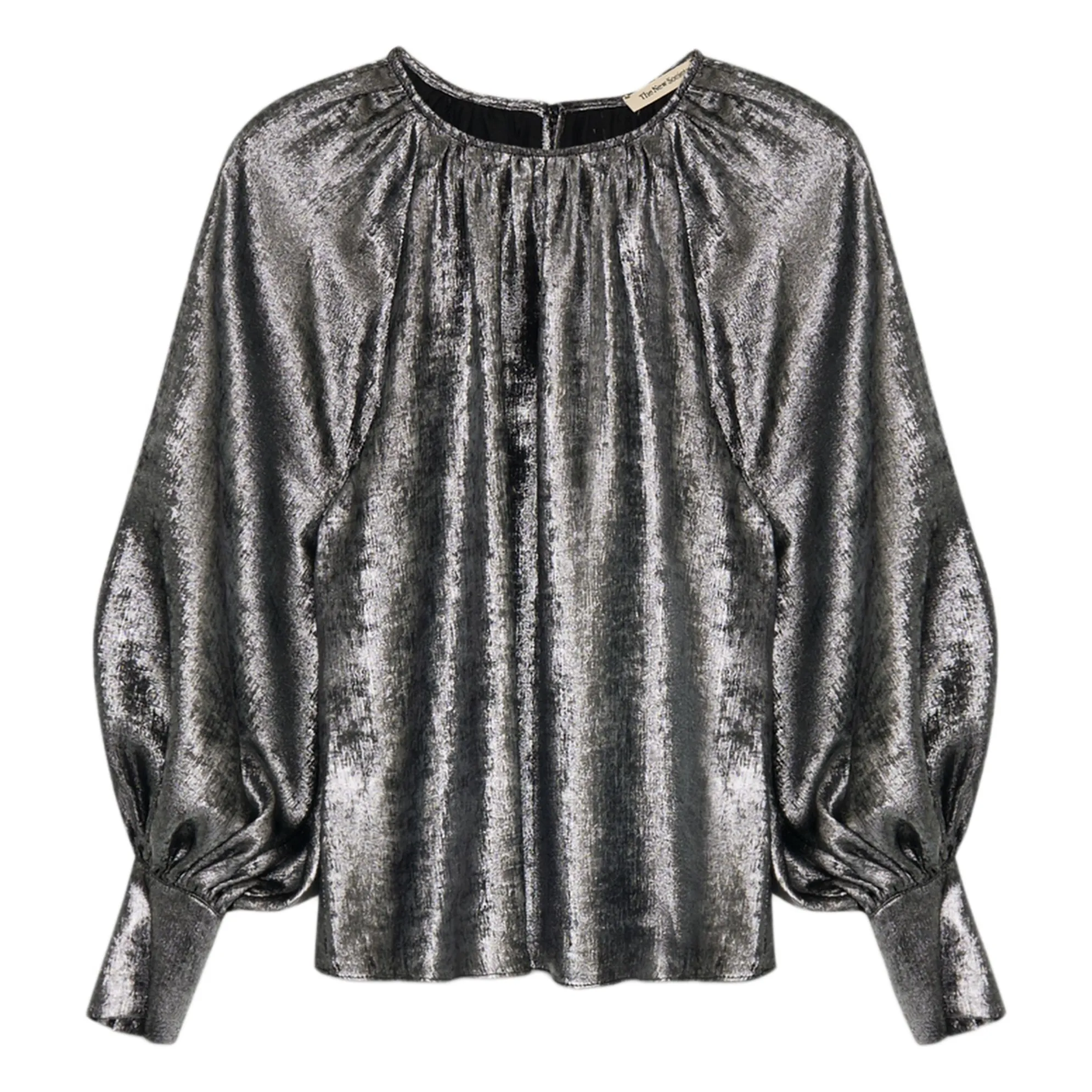 The New Society Silver Uxia Blouse