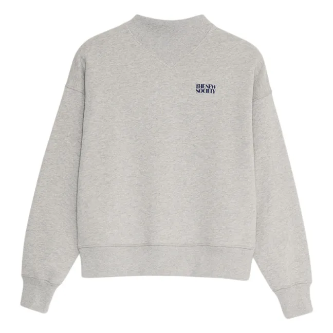 Sudadera Lola | Gris jaspeado claro