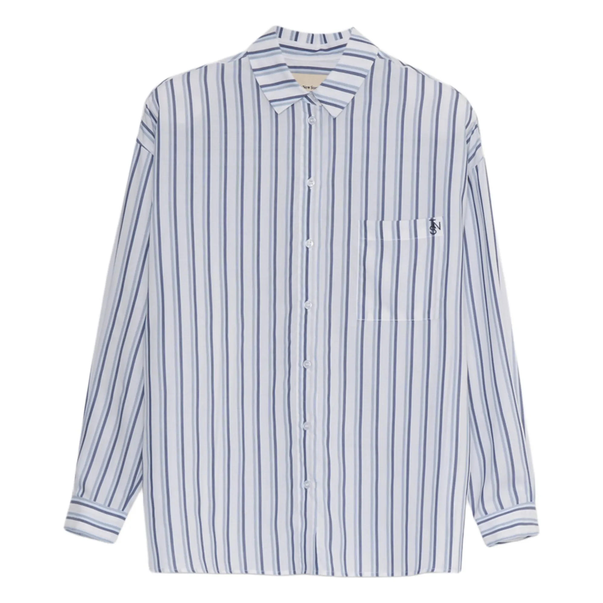 The New Society Blue Estela Carreaux Shirt