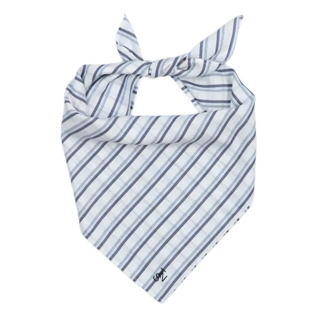 Estela Carreaux scarf | Blue