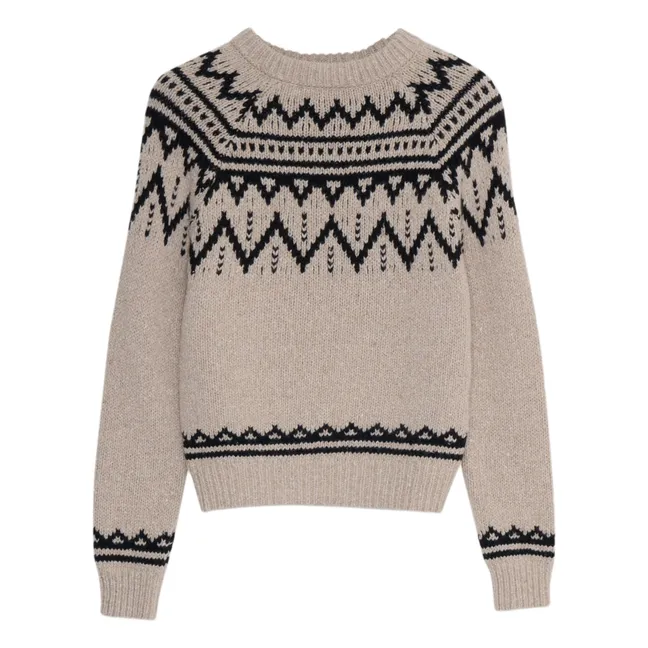 Pull Luna Laine Recyclée | Sable