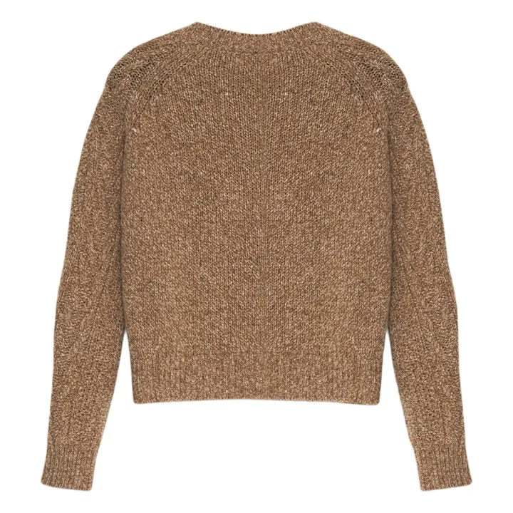 Pull Gabriela Laine Recyclée | Camel- Image produit n°1