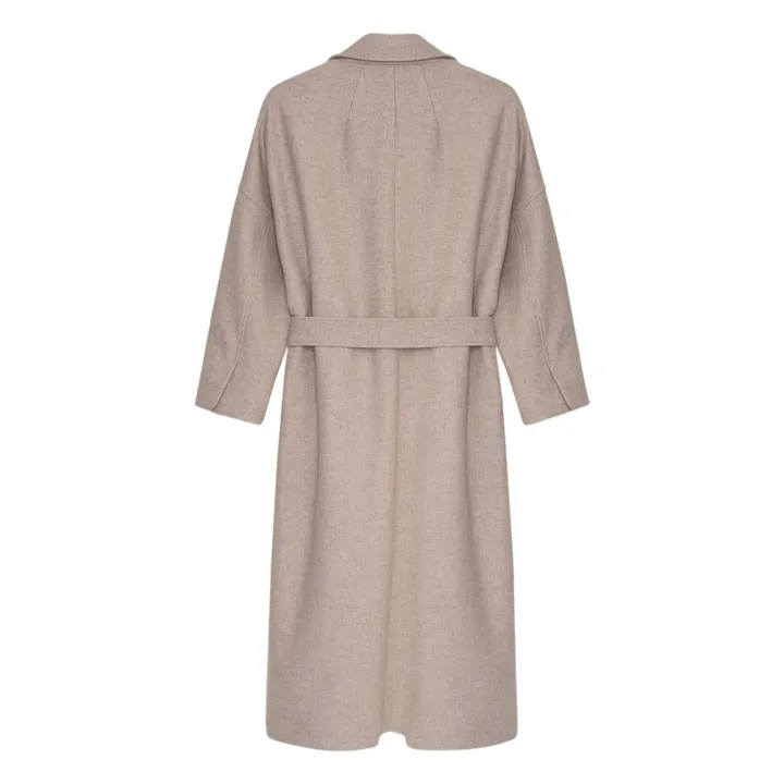 Manteau Kristine Laine Recyclée | Sable- Image produit n°3