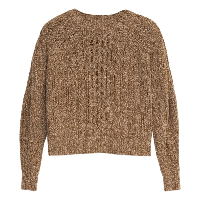 Maglione Gabriela in lana riciclata | Camel