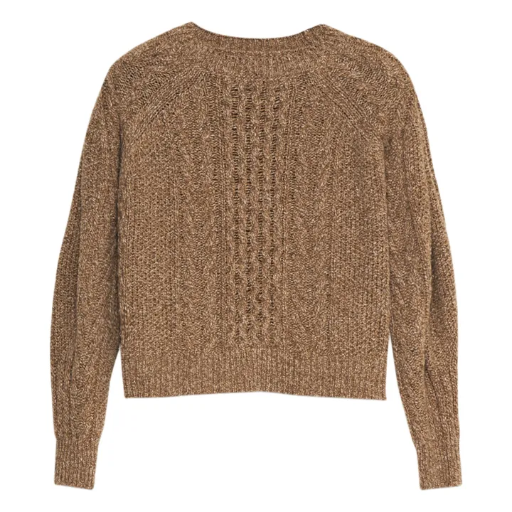 Pull Gabriela Laine Recyclée | Camel- Image produit n°0