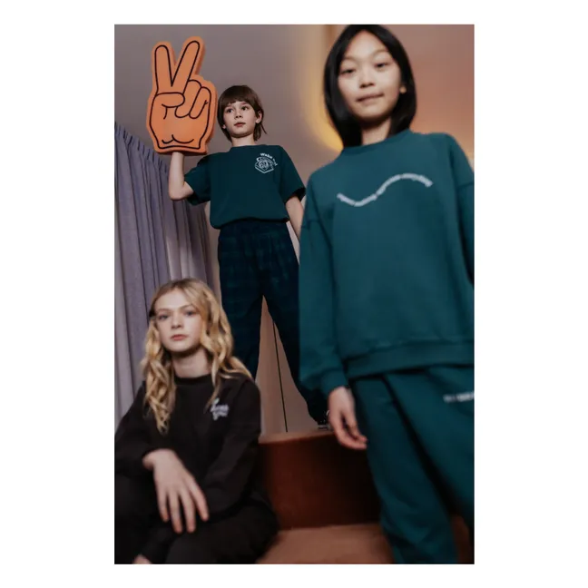 T-shirt Wake Up Coton Bio | Vert foncé