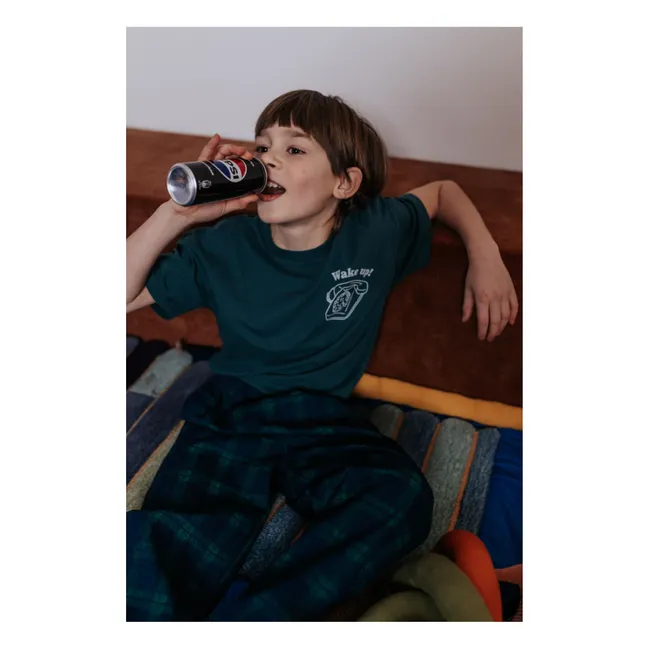 Camiseta Wake Up Algodón orgánico | Verde Oscuro