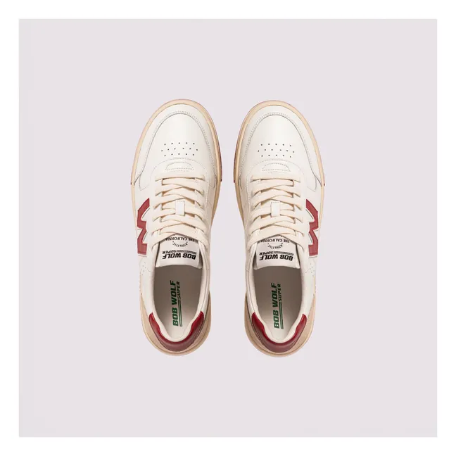 Legacy Leather and Suede Sneakers | Red