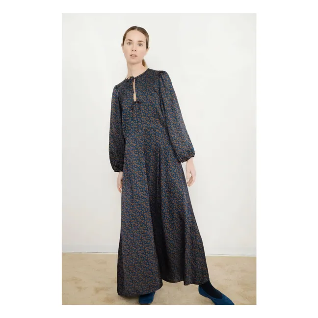 Robe Small Flowers | Bleu marine