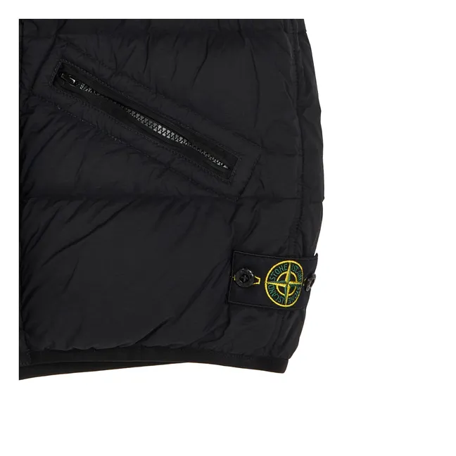 Chaqueta sin mangas con logotipo | Negro