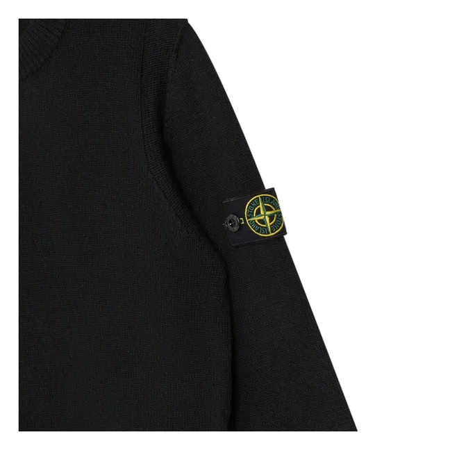 Jersey de lana con logotipo | Negro