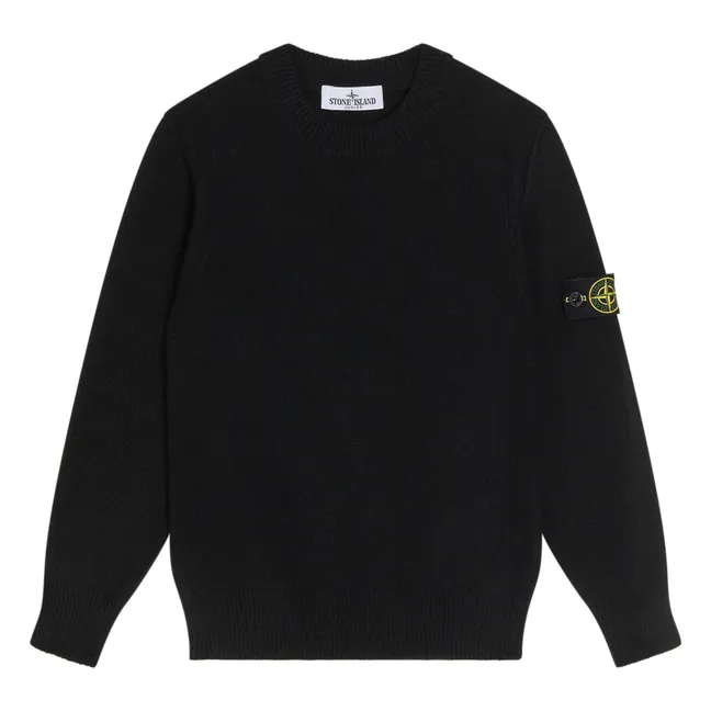 Jersey de lana con logotipo | Negro