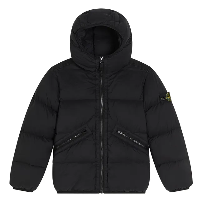 Chaqueta de plumón con logotipo | Negro