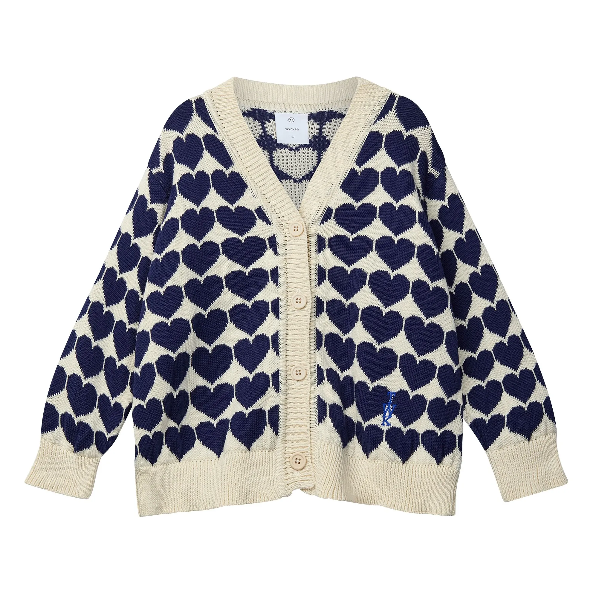 Wynken Ecru The Lovers Organic Cotton Cardigan