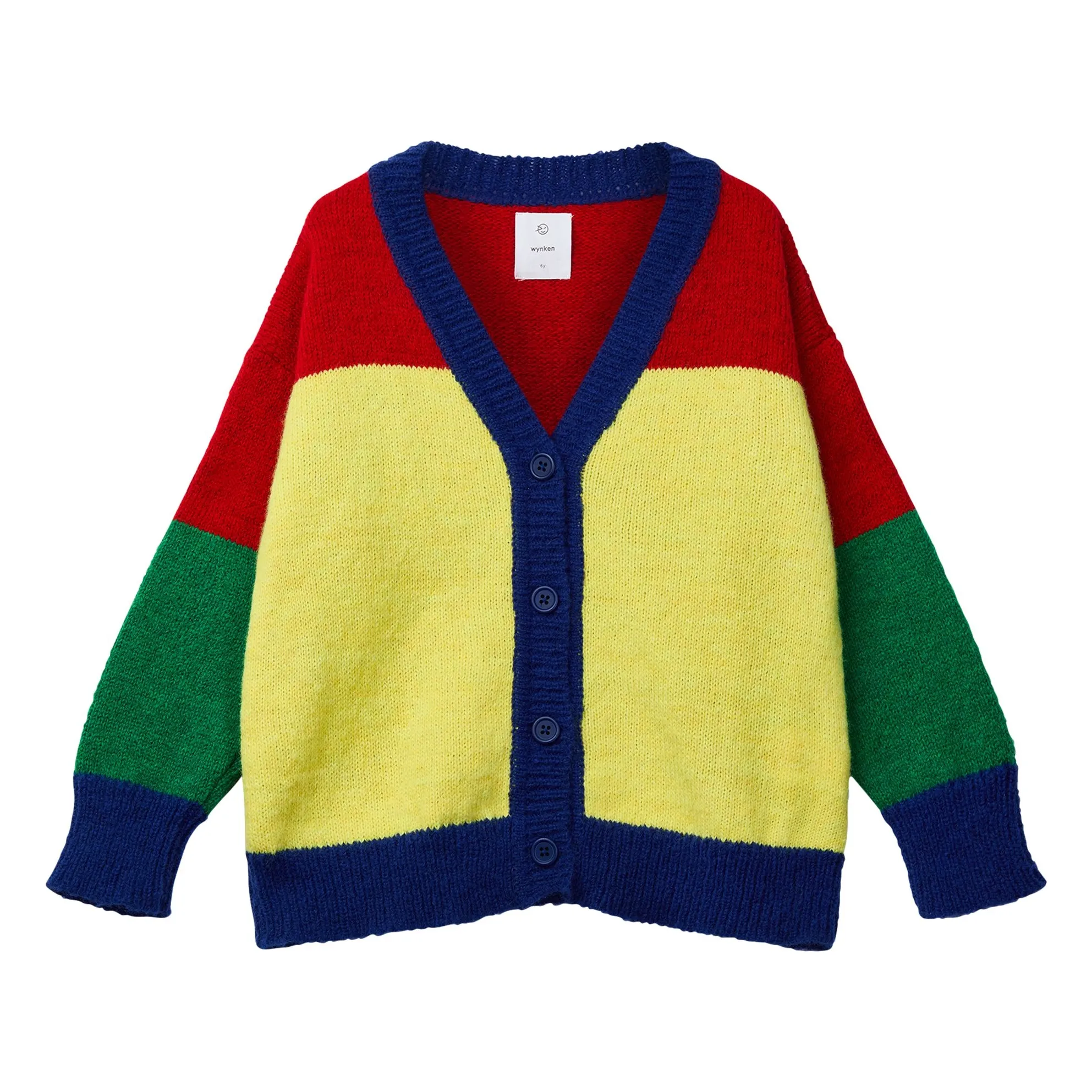 Wynken Red Lively Lento Wool Cardigan