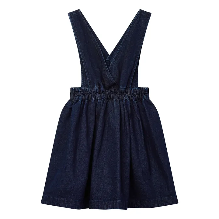 Robe Tablier Annka Denim | Bleu jean- Image produit n°2