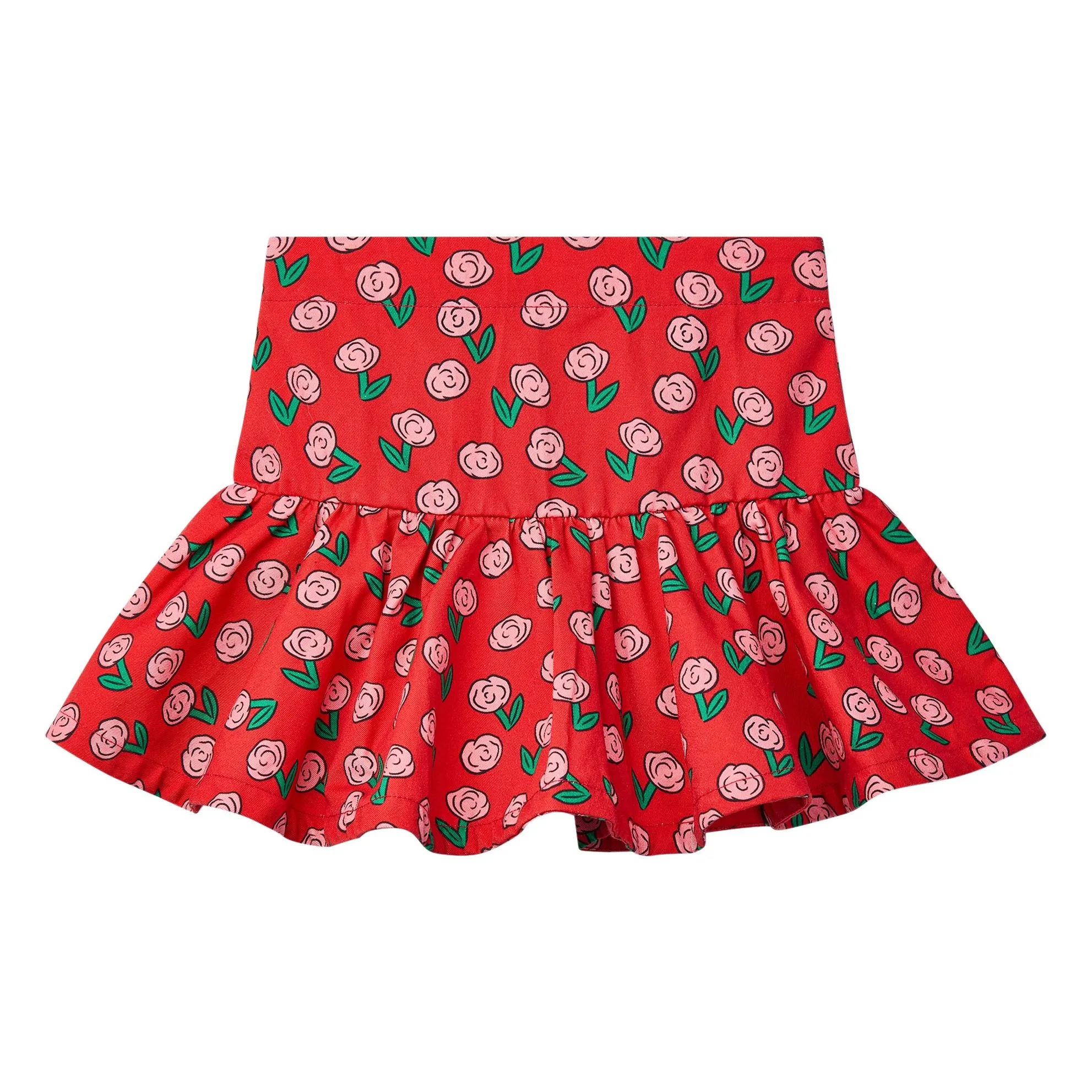 Wynken Red Cloud Denim Skirt