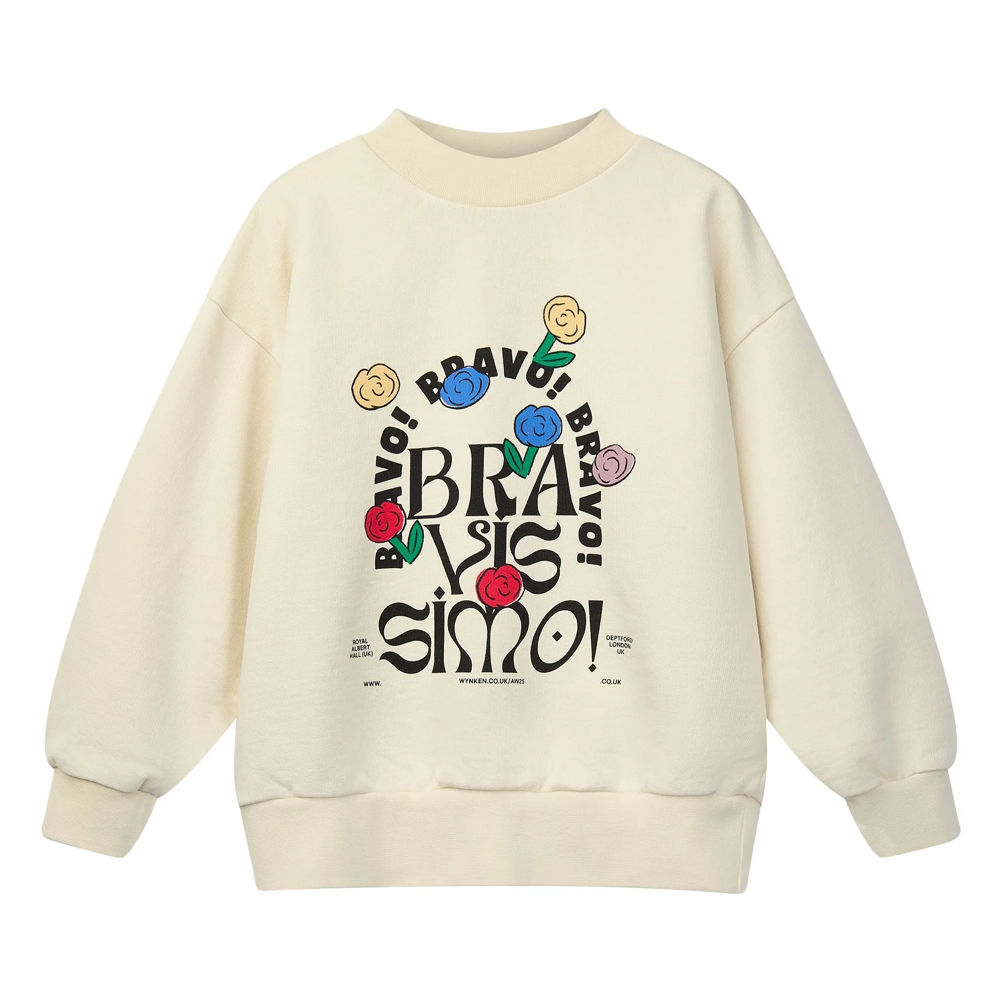 Wynken Cream Kukka Organic Cotton Sweatshirt