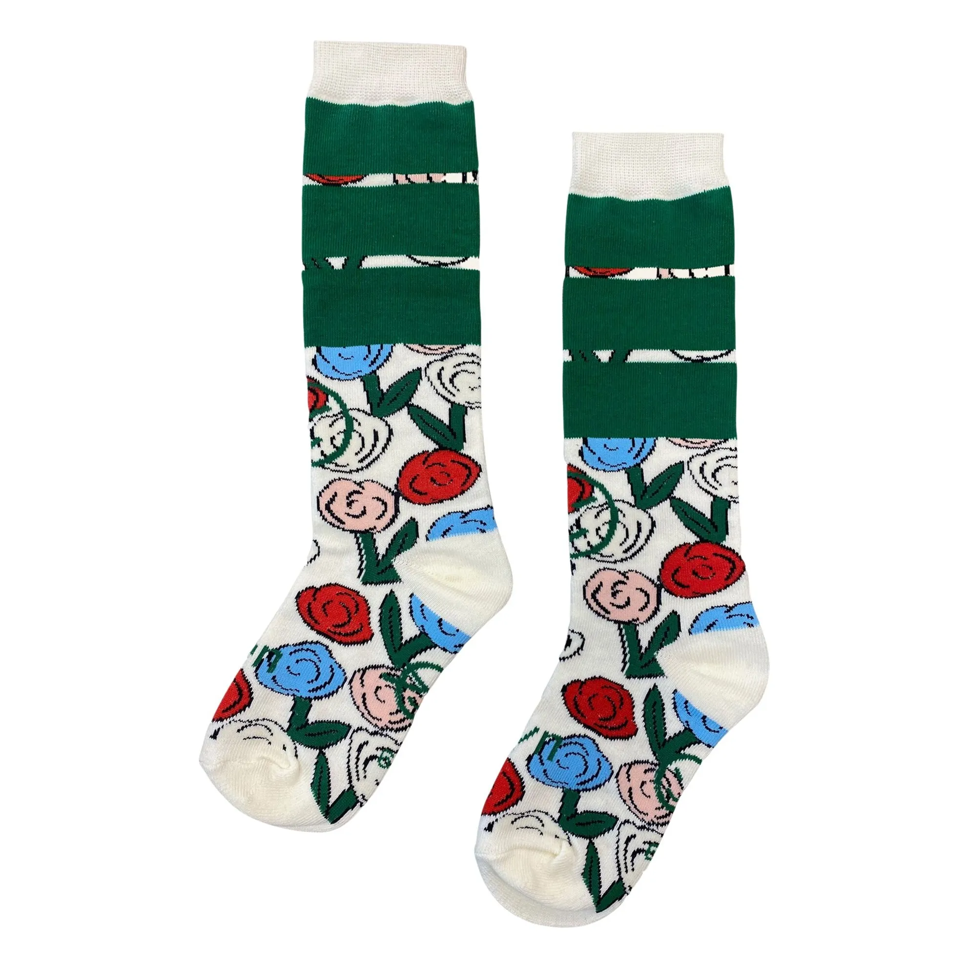 Wynken Ecru Presto Flower Socks