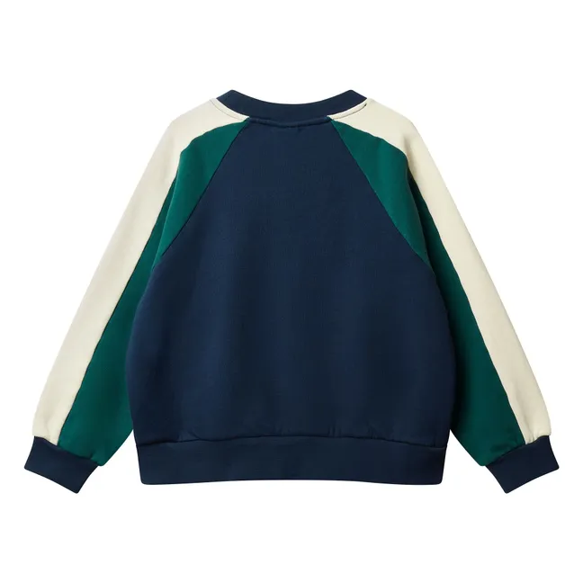 Sweat Wynk Panel Coton Bio | Bleu marine
