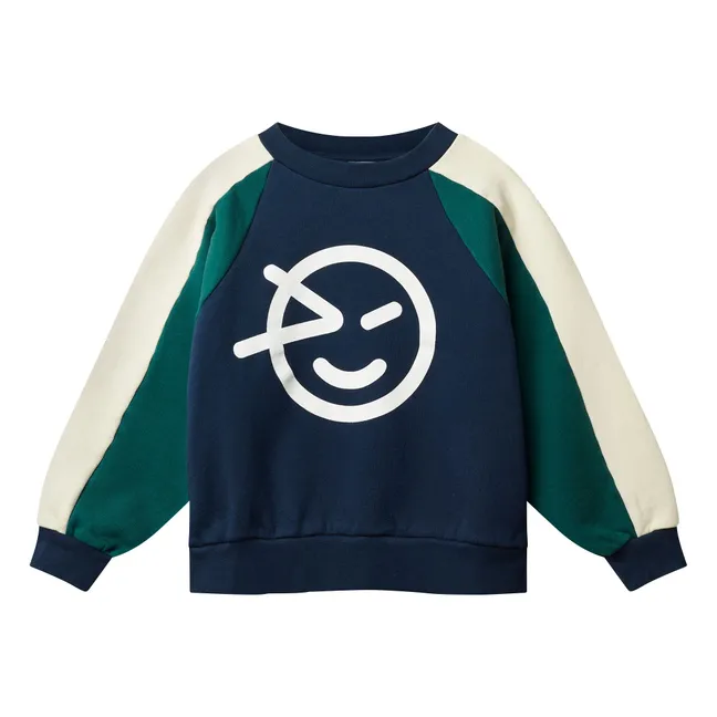 Sweat Wynk Panel Coton Bio | Bleu marine