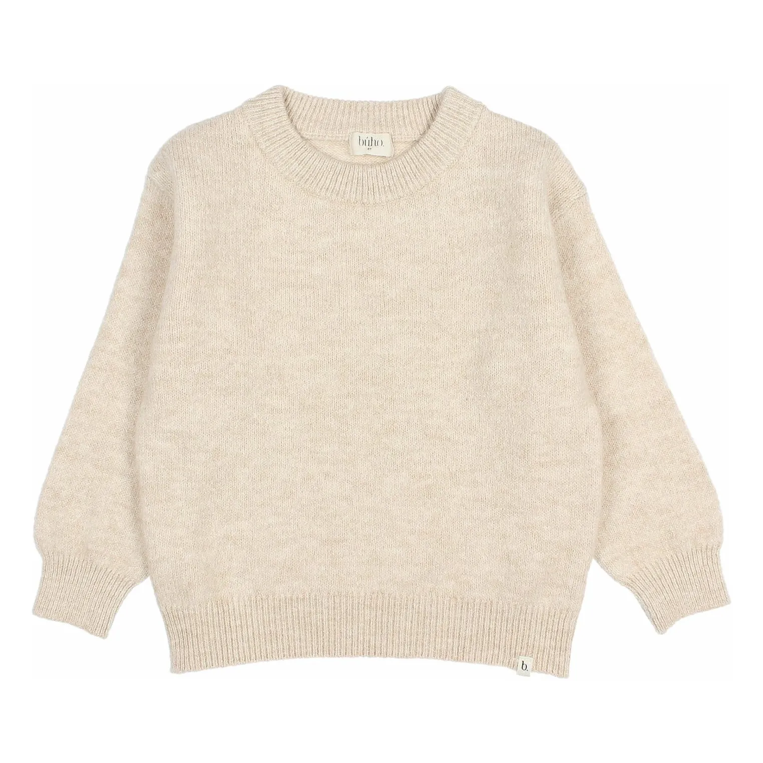 Búho Beige Recycled Fiber Pullover
