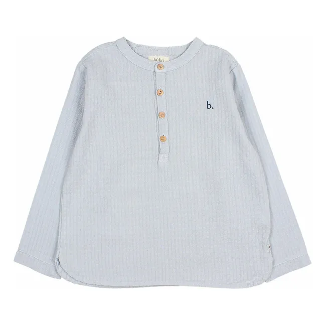 Kurta Gaze de Coton | Bleu gris