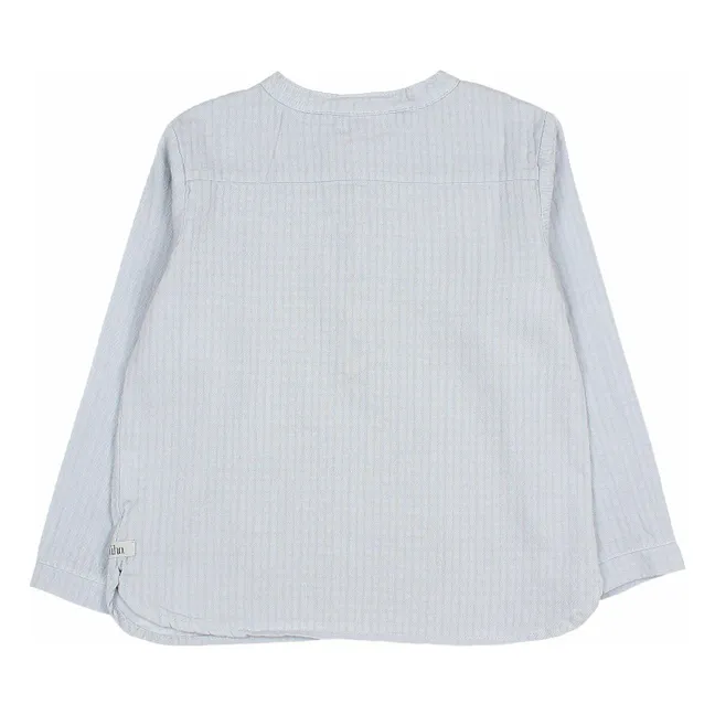 Kurta Gaze de Coton | Bleu gris