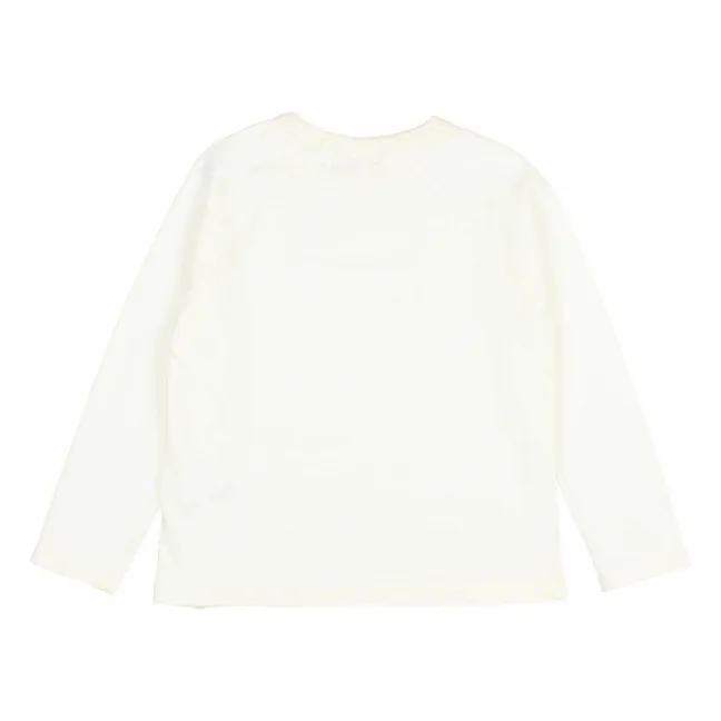 T-shirt casual in cotone biologico | Ecru