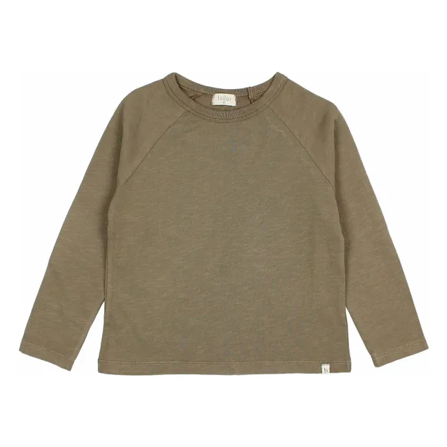 T-shirt Casual Coton Bio | Vert kaki