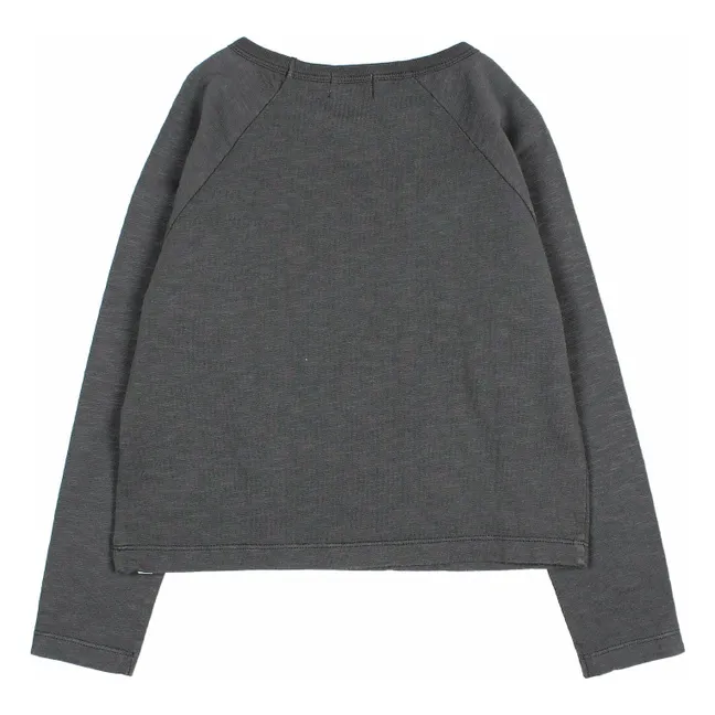 T-shirt Casual Coton Bio | Gris anthracite